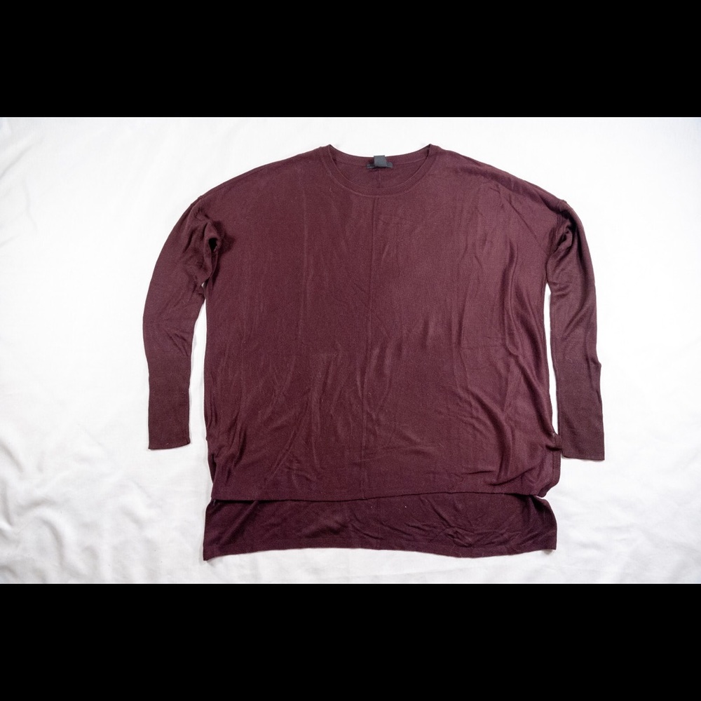 Burgundy basic top